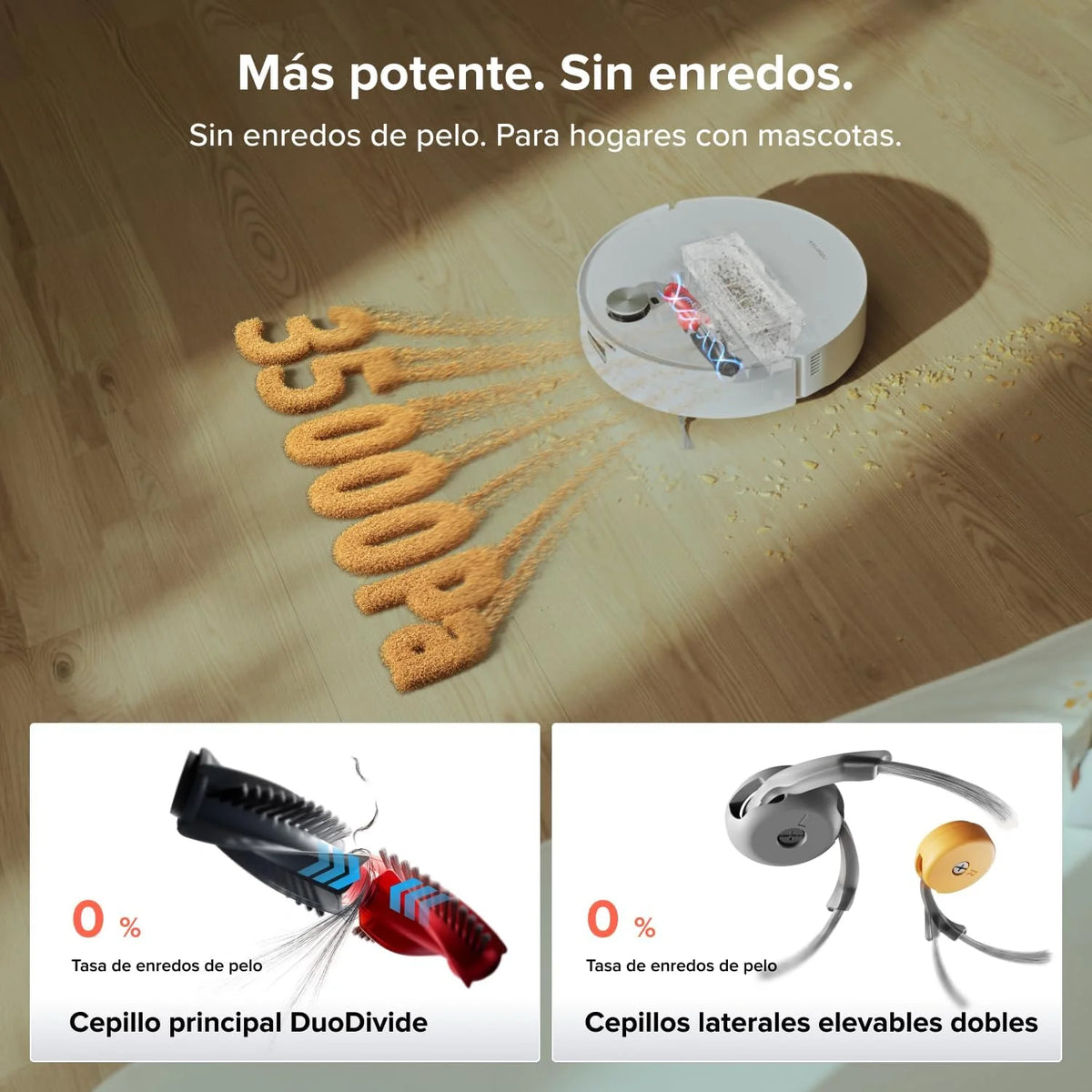 roborock Qrevo Edge 2 Flow Set Robot Aspirador Succión Extrema de 35000 Pa, Blanco