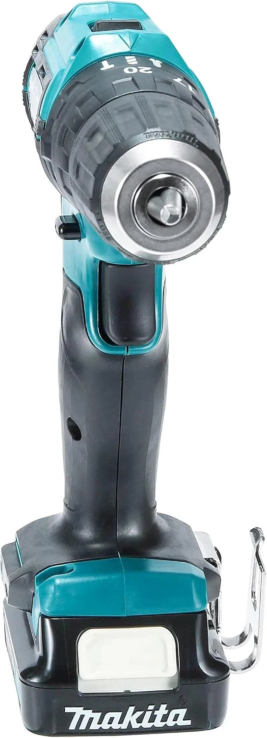 Makita HP333DSAX1 Taladro atornillador inalámbrico 12 V máx. / 2,0 Ah, 2 baterías y cargador en maletín de transporte