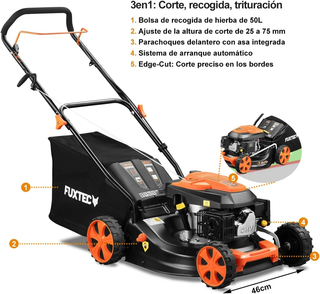 FUXTEC Cortacésped de Gasolina FX-RM4646ECO • 2,6 kW • Corte 46 cm