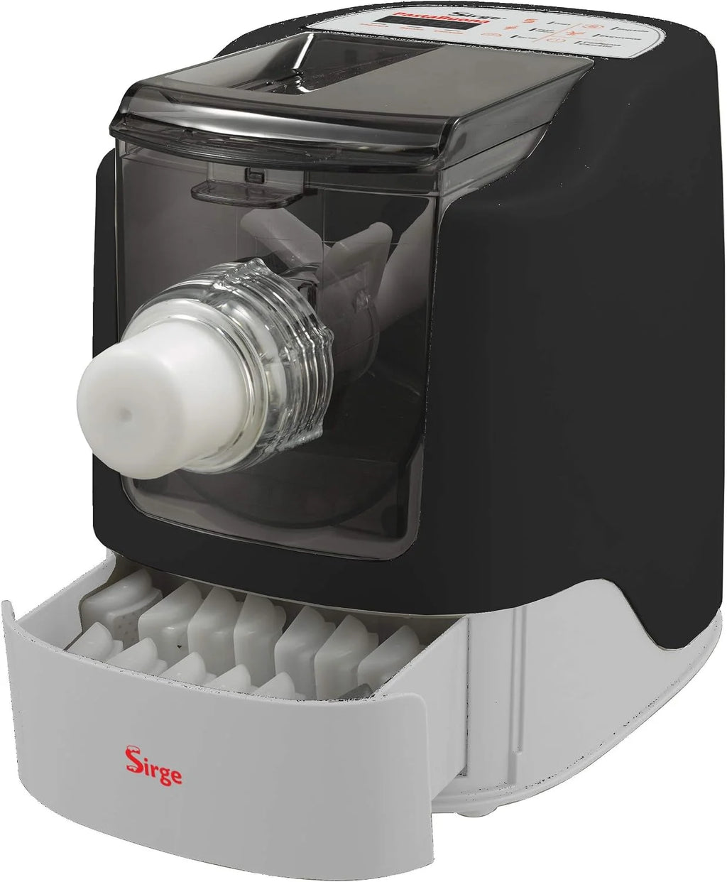 Sirge Pastabona Máquina para la Pasta 260 W – 13 Trafile – hasta 720 gr de pasta – Automática y también con Descanso – Incluye accesorio para pan/pizza/focas gratis