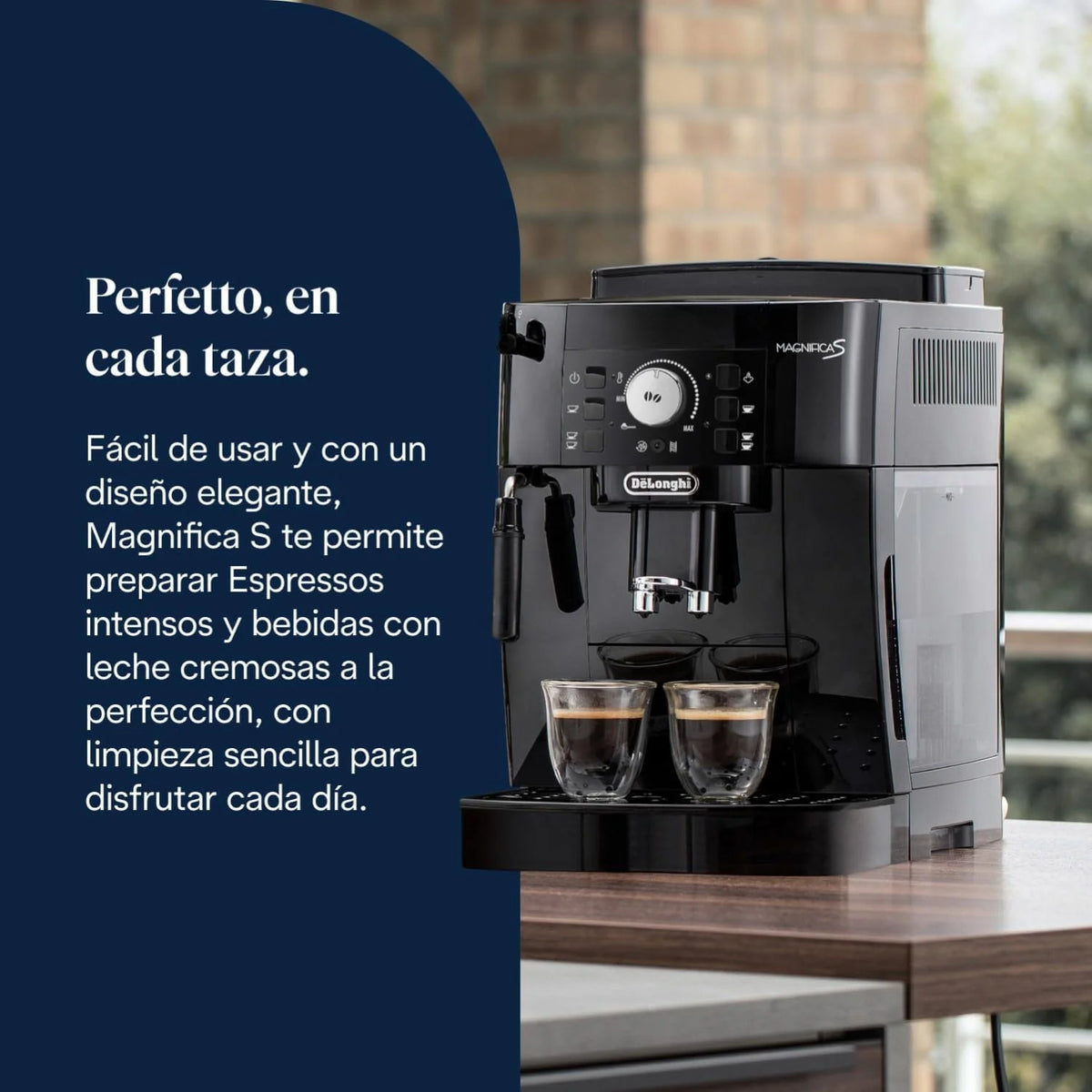 De'Longhi Magnifica S - Cafetera Superautomática 2 Bebidas Negro