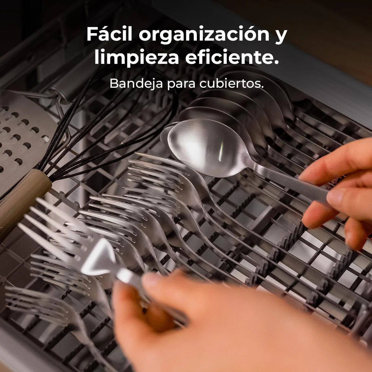 Cecotec Lavavajillas Compacto de 60 cm Bolero Aguazero 6320 Dark D, 1900W, 15 Cubiertos, 8 Programas, Pantalla FullColor XXL, Smart Wash, Turbo Dry+, AutoClean, Media Carga, Delay Start, ChildLock
