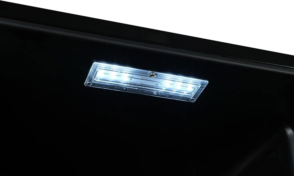 METRO Professional Frigorífico para Bebidas GSC4240B, Nevera Vertical con Puerta de Cristal, 54 x 54.5 x 139.5 cm, Iluminación Led, 6 Estantes Ajustables, con Cerradura, 4-18 °C (237 L, Negro)