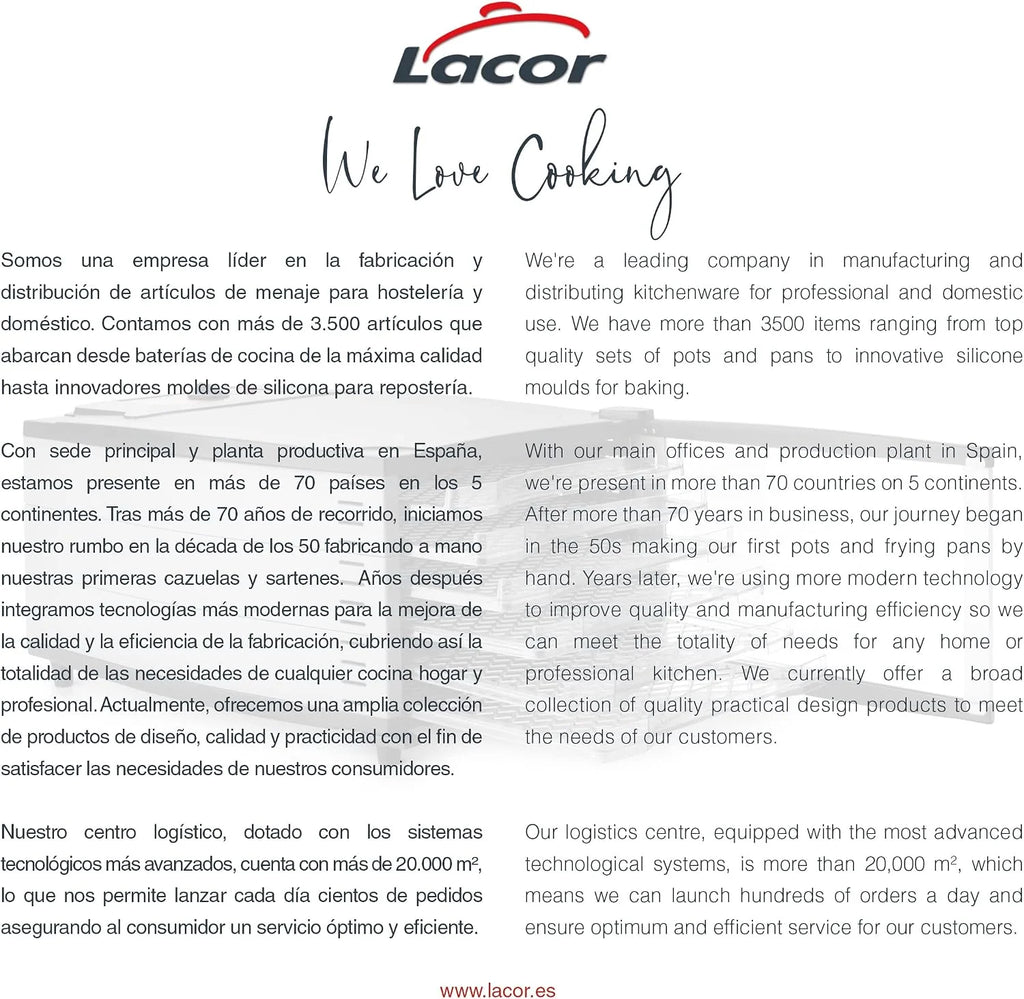 Lacor 69523 - Deshidratador de Alimentos Pro 800 W - Menaje Profesional