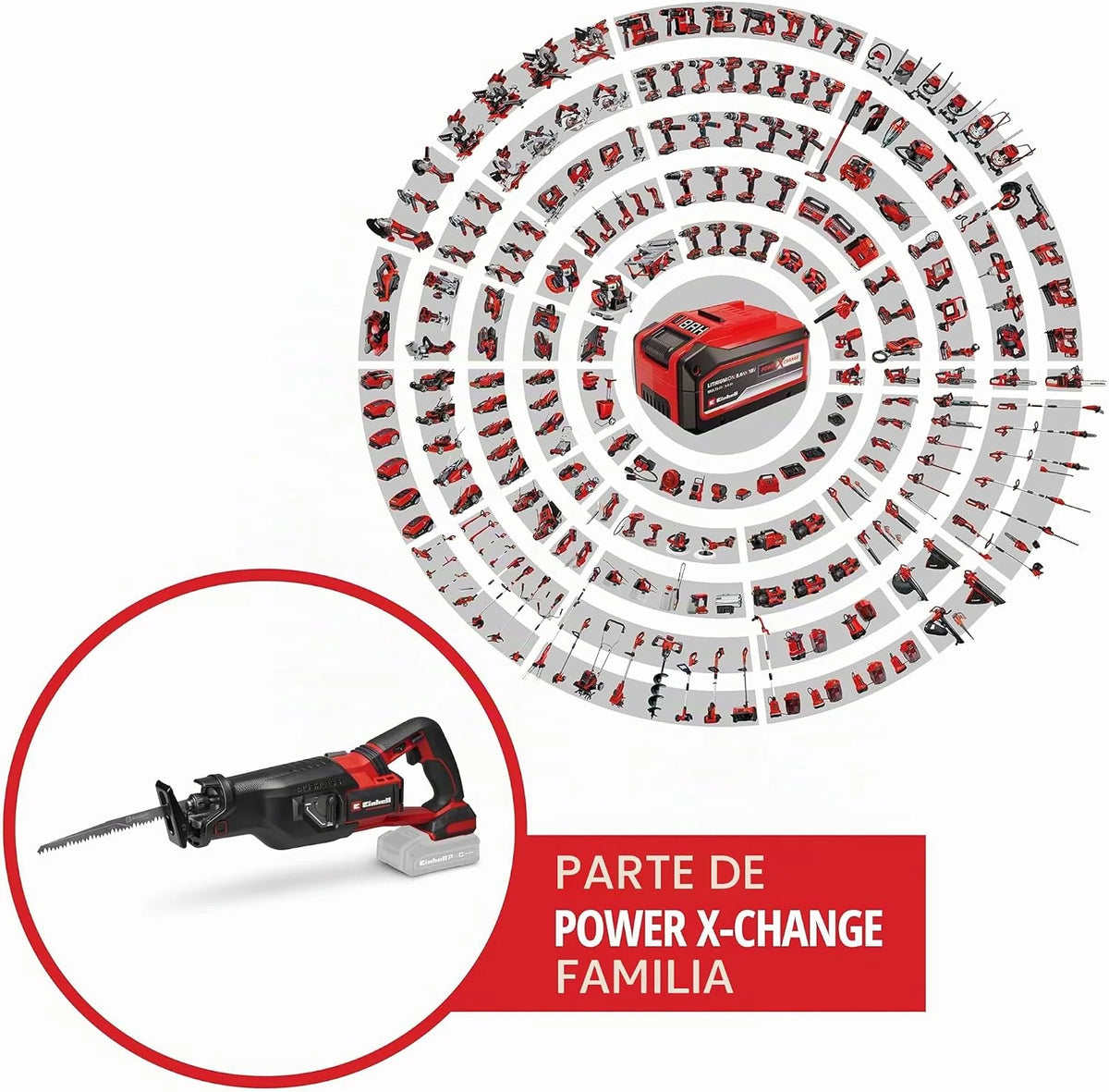 Einhell Professional Sierra universal con batería TP-AP 18/32 Li BL-Solo