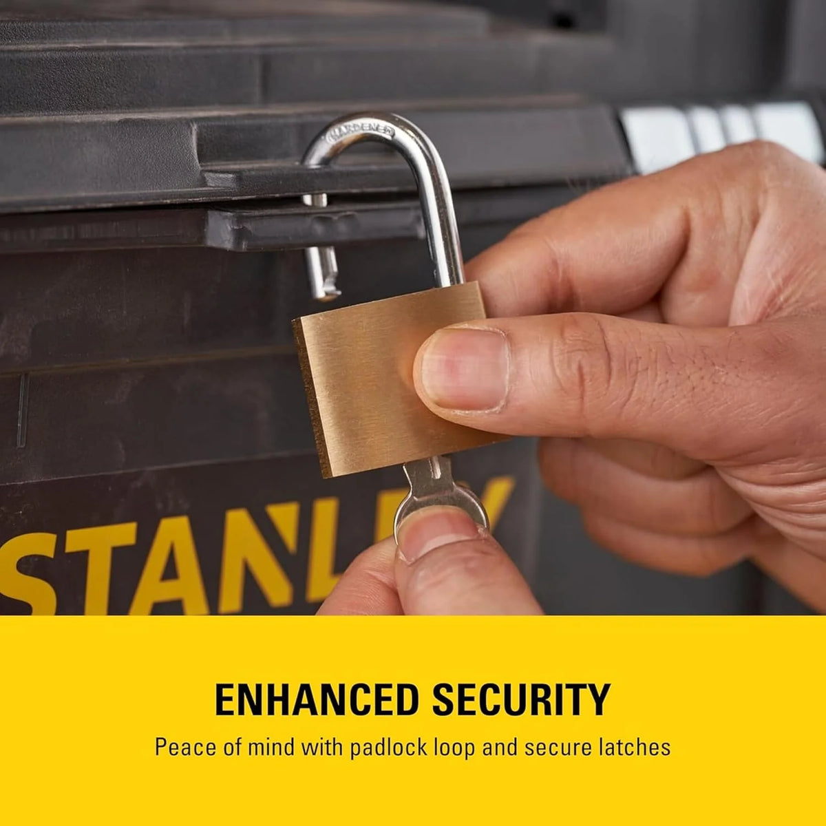 STANLEY Taller rodante Modular 3 en 1 apilable con Ruedas Resistentes, asa telescópica, organizadores Integrados y Capacidad de 35 kg, Ideal para Herramientas eléctricas y manuales, 1-79-206