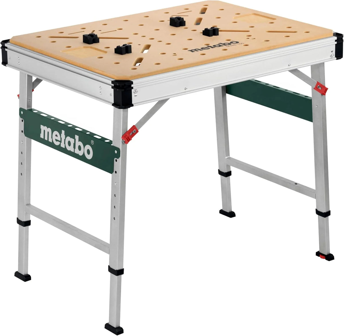metabo Mesa Multifuncional MWB 100, Banco de Trabajo de Aluminio y MDF
