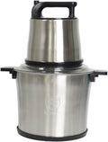 Genérico Picadora de Carne Comercial con Capacidad de 10 litros, batidora eléctrica de Acero Inoxidable de Alta Potencia, procesador de Alimentos, mezcladora con agitación Potente.