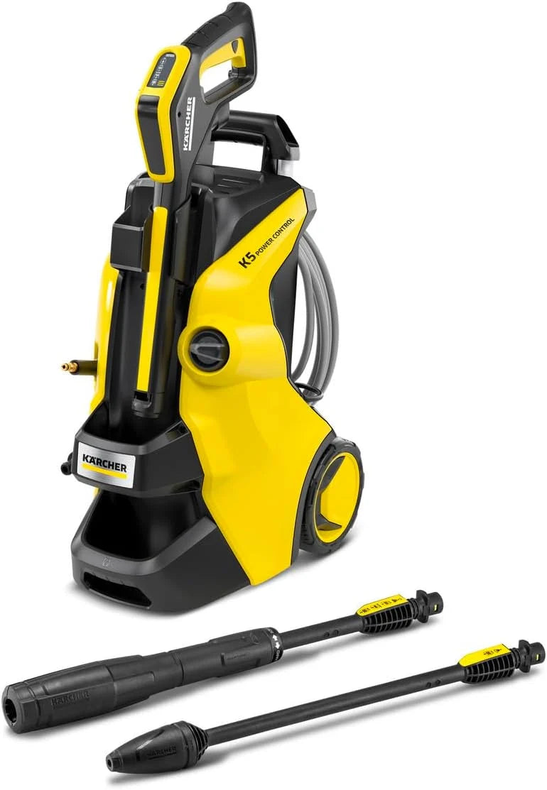 Kärcher Hidrolimpiadora K 5 Power Control Flex, presión: 145 Bar, caudal: 500 l/h, Rendimiento: 40 m²/h, Pistola de Alta presión, Boquilla Turbo, Lanza pulverizadora.