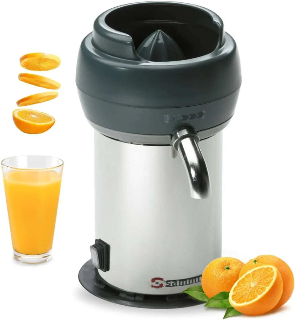 YOMMAK Exprimidor de Naranjas Electrico Profesional Sammic-ECM 130W | Exprimidor Manual Extractor de Zumos y Verduras de Acero Inoxidable Juicer | Repuestos Exprimidores