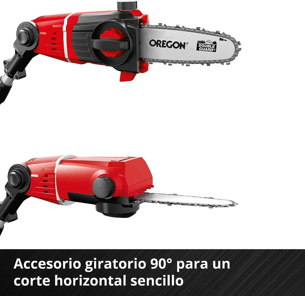 Einhell Herramienta multifunción de batería Power X Change GE-HC 18 Li T Solo - 200 W, 18 V, Cortasetos y Sierra eléctrica 2 en 1, Espada Oregon, Cargador y batería no Incluidas