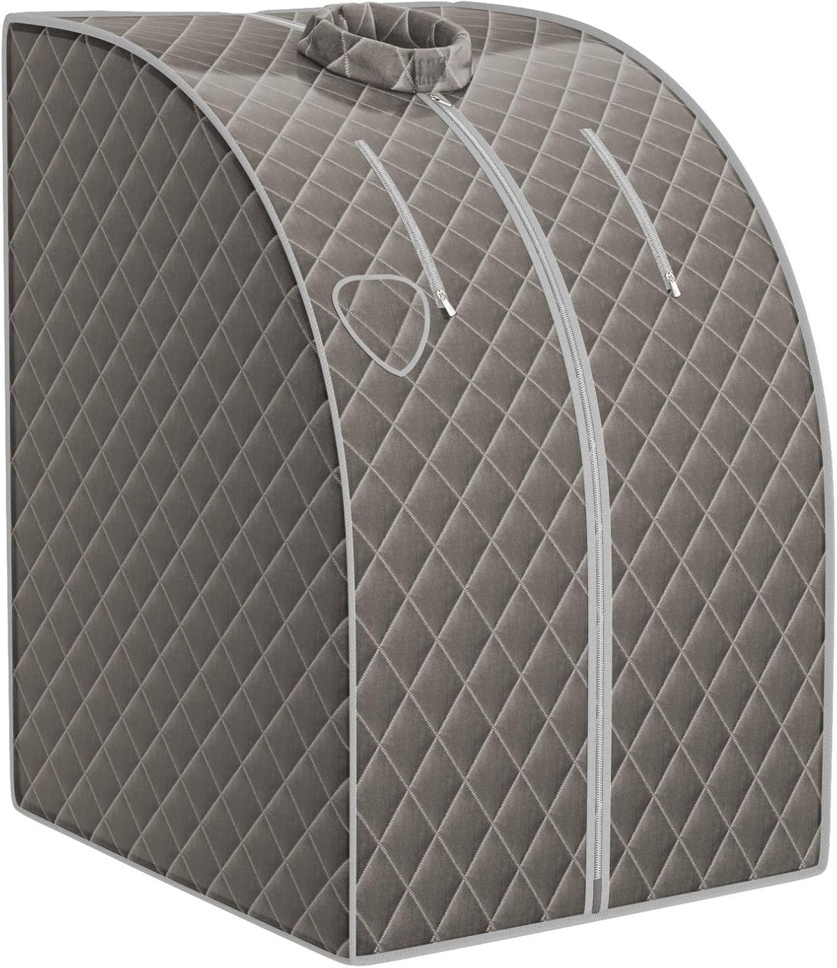 COSTWAY 3L Mini Sauna de Vapor para Casa con Control Remoto,Silla y Accesorios Sauna de Vapor Portátil con Control Remoto Cabina de Sauna con Temperatura y Temporizador Ajustables (gris)