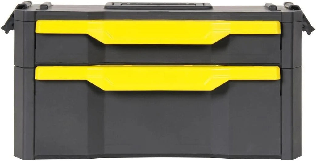 STANLEY Taller rodante Modular 3 en 1 apilable con Ruedas Resistentes, asa telescópica, organizadores Integrados y Capacidad de 35 kg, Ideal para Herramientas eléctricas y manuales, 1-79-206