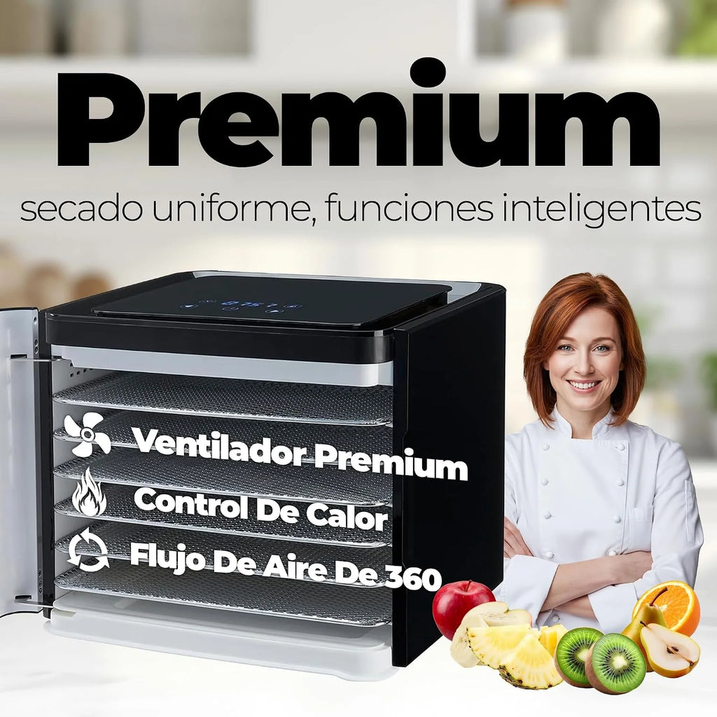 Nebula Deshidratador De Alimentos De 400W Con 6 Bandejas | Negro