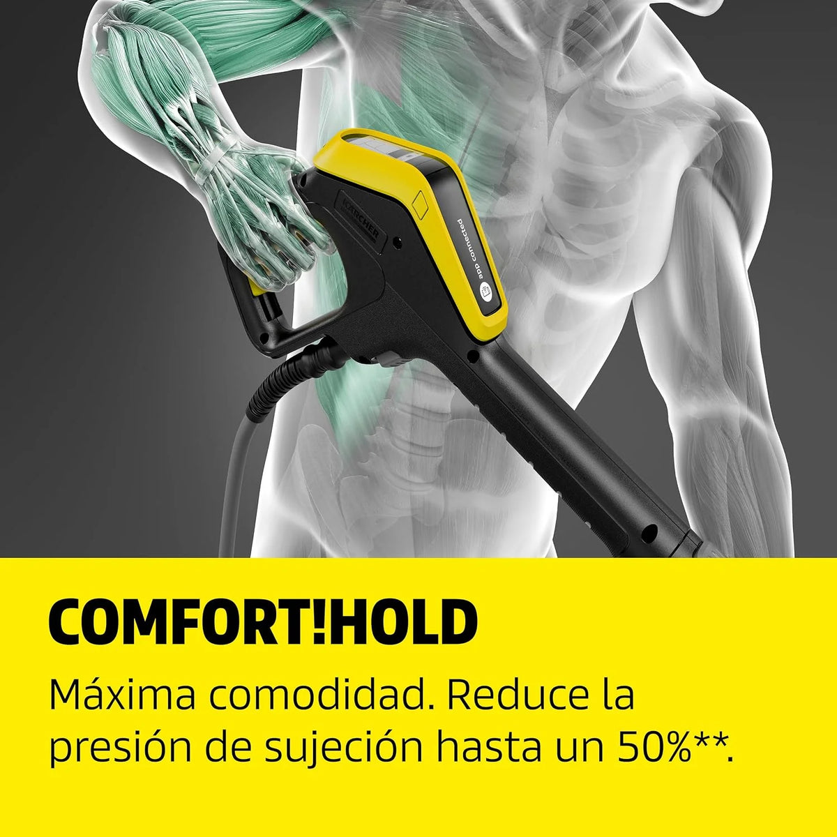 Kärcher hidrolimpiadora K 7 Comfort Premium Connect, presión: máx. 180 Bar, caudal: 600 l/h, área: 60 m²/h, Manguera de Alta presión, Tambor para Manguera, Control Mediante App