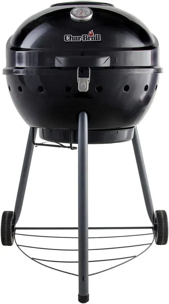 Char-Broil Kettleman Charcoal Barbecue - Kettle Charcoal Grill, TRU-Infrared Technology, Removable Ash Tray - Optimal for Outdoor, Garden & Patio Cooking