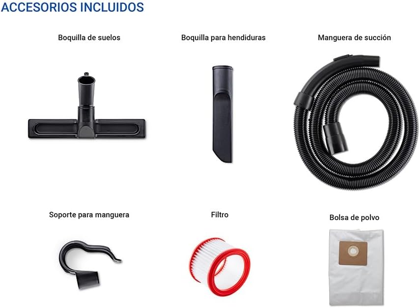 Nilfisk Aspirador de Agua y Polvo Multi II 30L T c/Toma Eléctrica (1400 W)