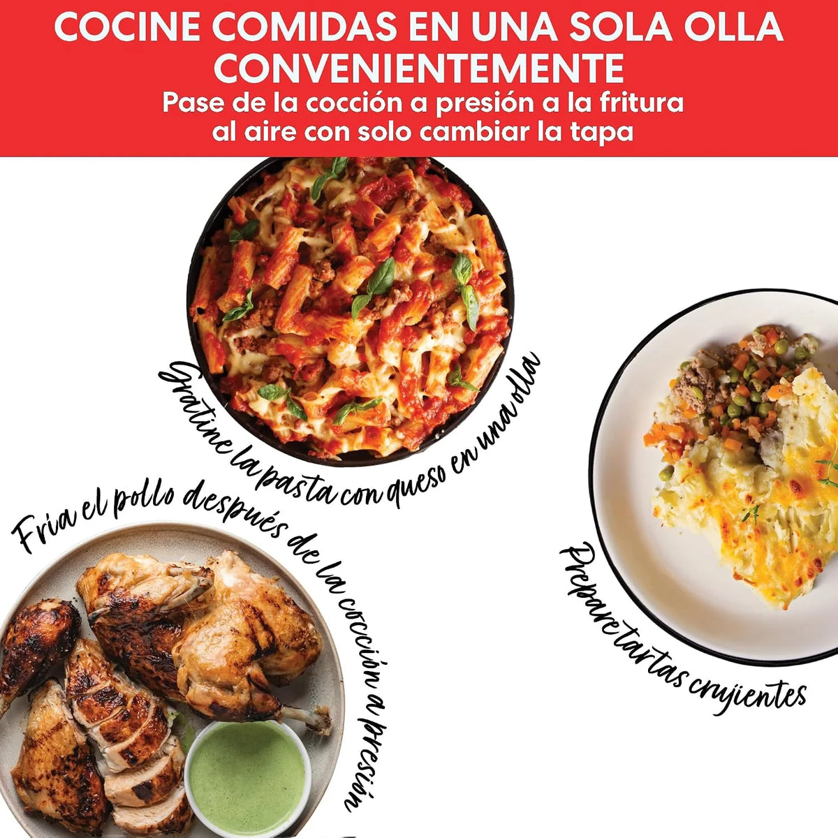 Instant Pot DUO CRISP + Air Fryer 8L, Acero inoxidable - Robot de cocina (11 funciones en 1: olla a presión, sartén, vapor, olla lenta) (140-0042-01-EU)