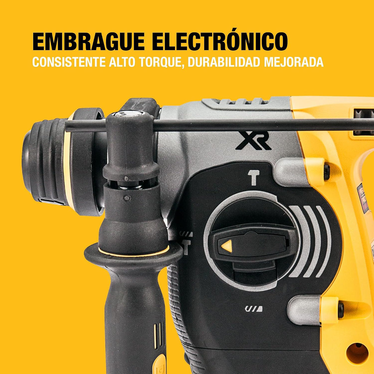 DEWALT Taladro Percutor Sin Escobillas SDS-Plus XR 18V de 24mm, No incluye Batería ni Cargador, DCH273N-XJ
