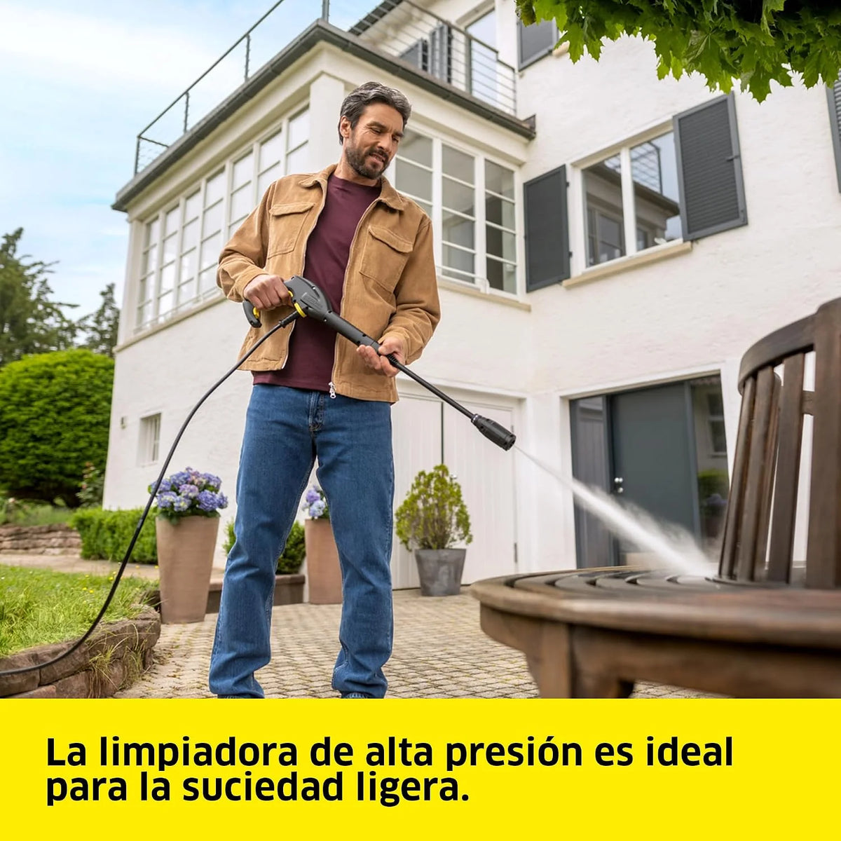 Kärcher Hidrolimpiadora K 2 Horizontal VPS Home, presión: 110 Bar, caudal: 360 l/h, Rendimiento: 20 m²/h, 3,5 kg, Pistola de Alta presión, Vario Power Jet, Kit para el hogar