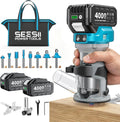 SEESII Fresadora Para Madera, 33000RPM motor sin escobillas