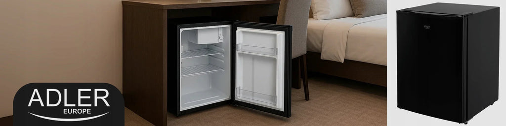 Lodówka podblatowa Mała chłodziarka 58L 63cm hotelowa biurowa na działkę