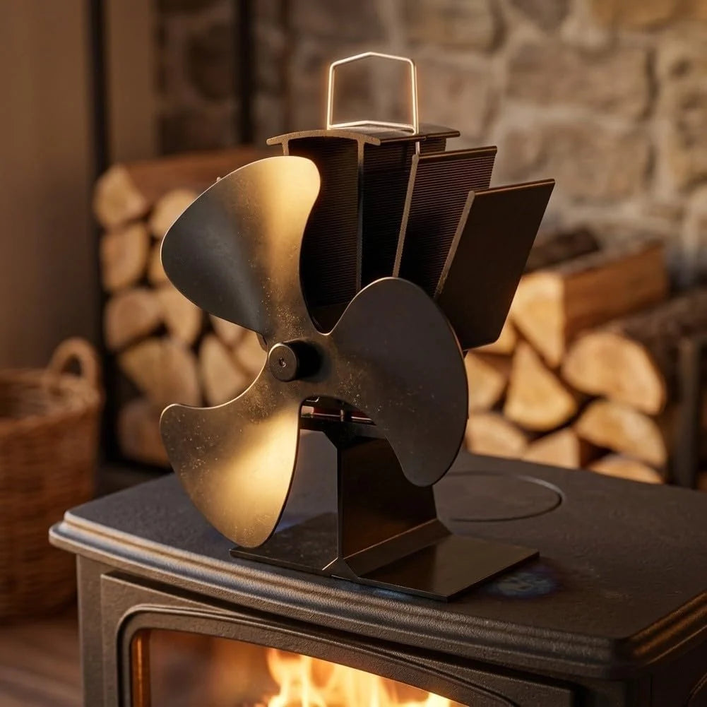 Ventilador para chimenea Metal Sin Electricidad 19cm Ventilador