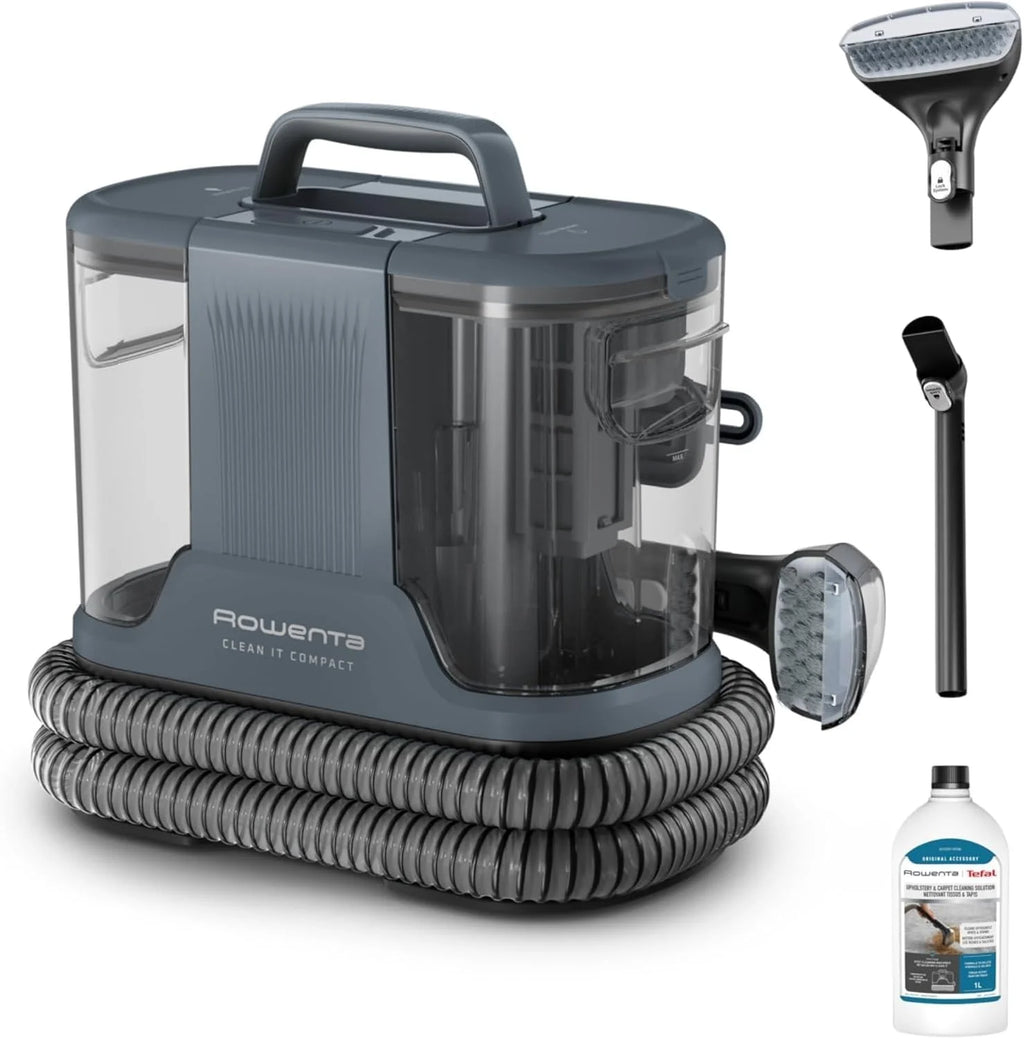 Rowenta Clean It Compact, Aspiradora tapicerías 400W, 3 Acc, Hasta 11,5 Kpa