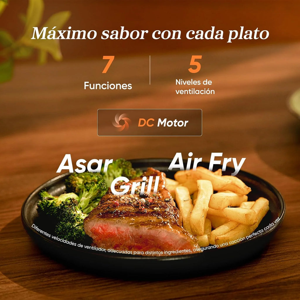 Cosori Freidora de Aire 10,8 L Turbo Tower Pro, Doble Cesta Vertical