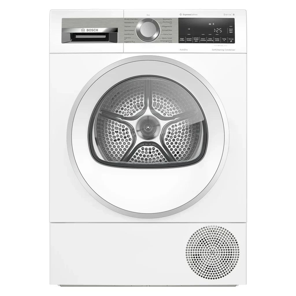 2026 Secadora de bomba de calor Bosch Serie 6 WQG235DH0 8 kg blanco A+++