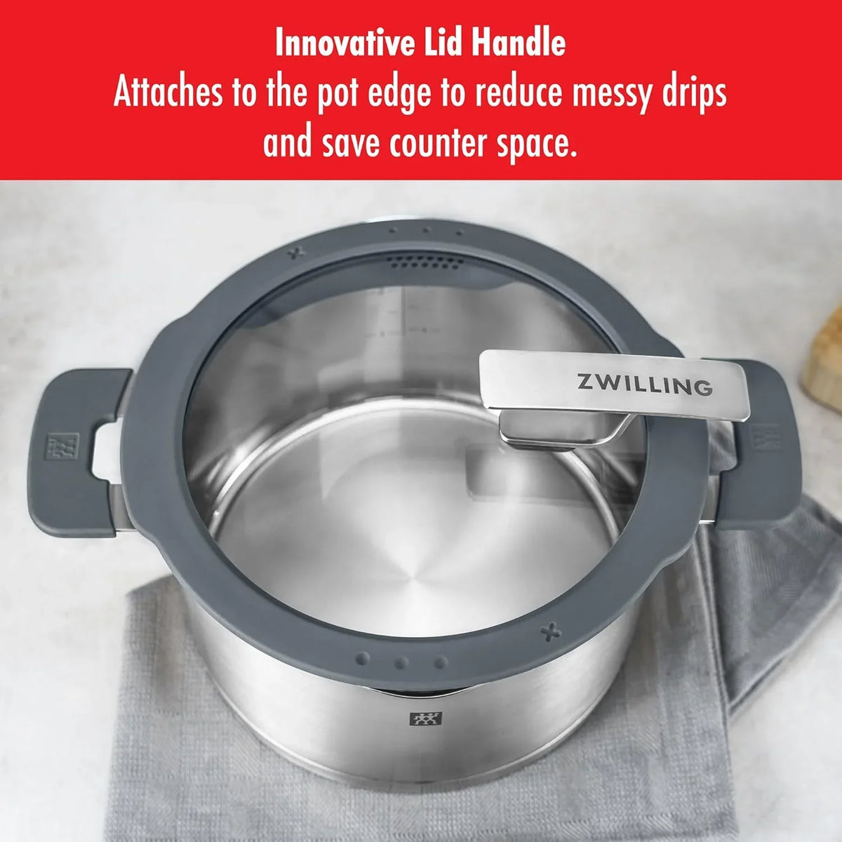 ZWILLING SIMPLIFY 66870-005-0 Pots set Stainless steel 5 pcs. Stainless steel, Silver Black