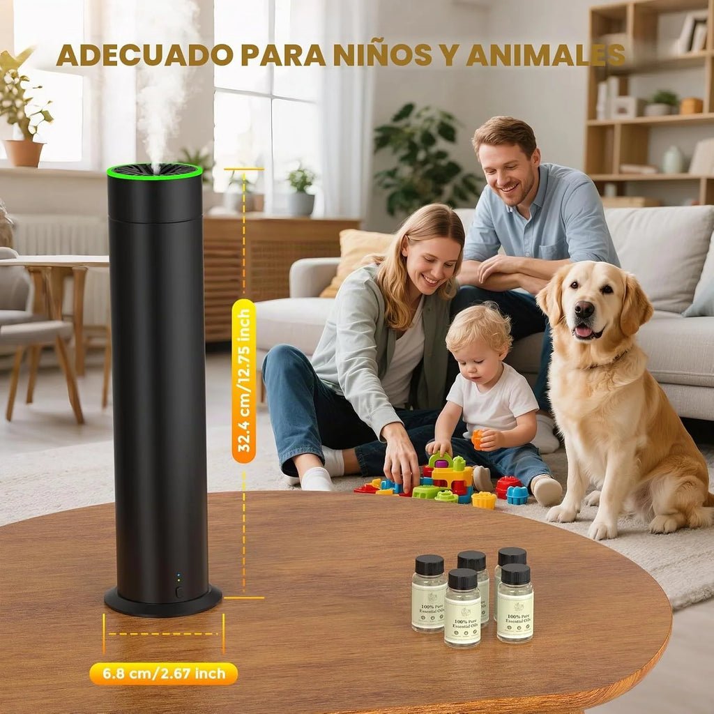 Difusor de aceites esenciales sin agua, 150 ml, cubre 1200 ft²