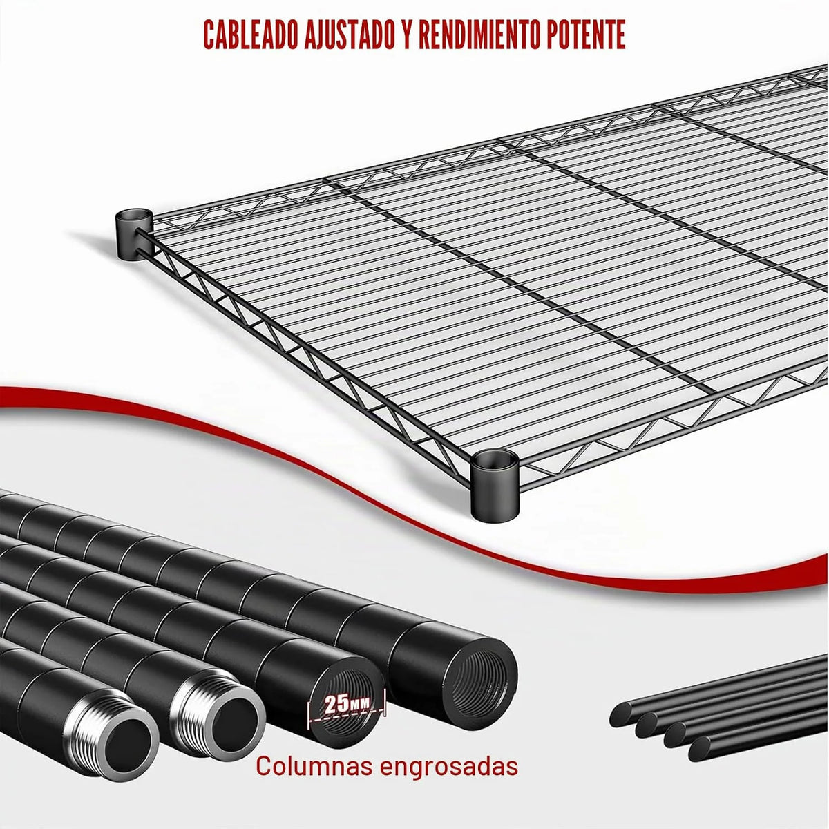 Estanterías metálicas de alta resistencia,Estantería Metálica de 5 Niveles con Ruedas,Estantería de Almacenamiento adjustable con Ajustar el pie,con Cocina,garaje,118×46×204cm,Carga Máxima 1700 kg