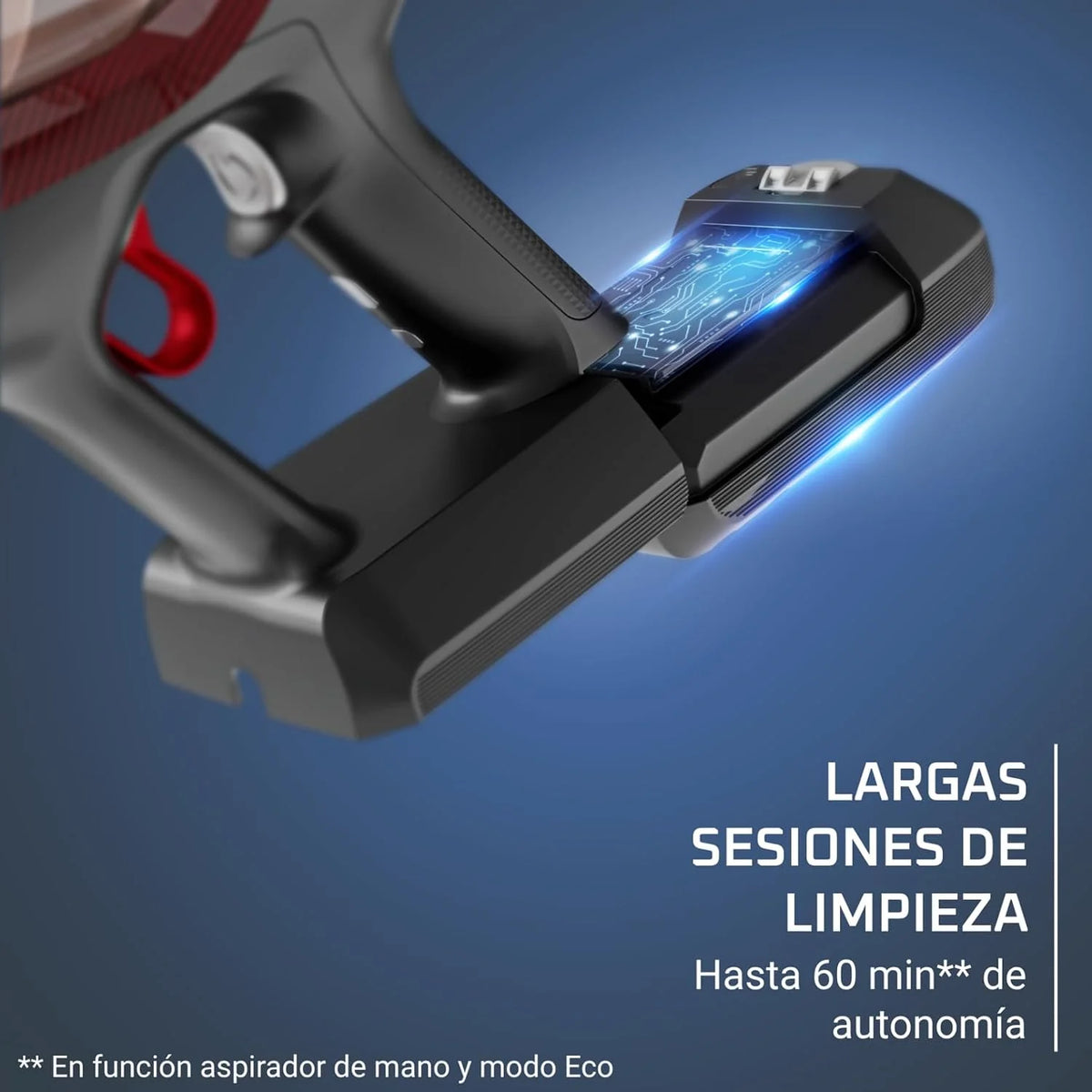Rowenta X-Pert 6.80, Aspiradora Escoba Sin Cable, Burdeos