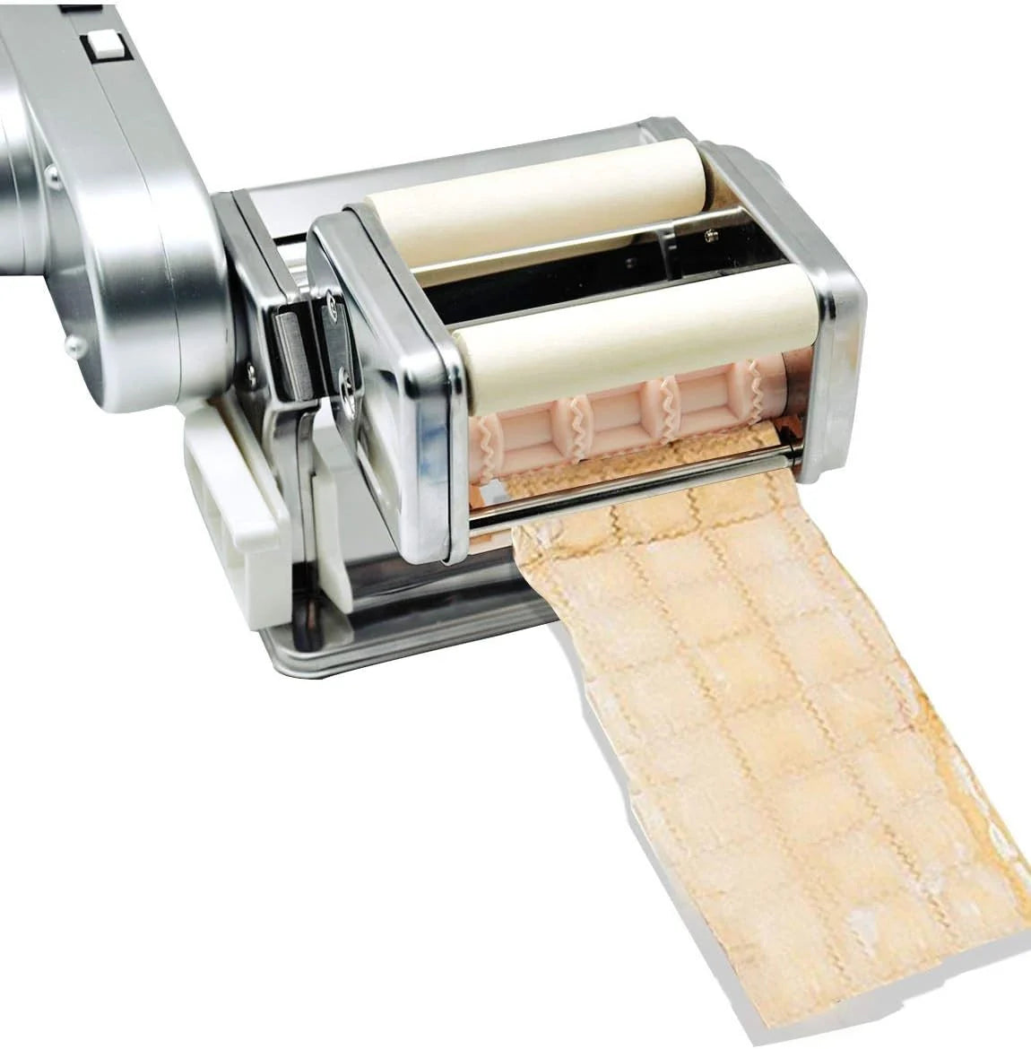 Shule - Máquina de pasta eléctrica con motor automático con manivela y rodillos multifuncionales