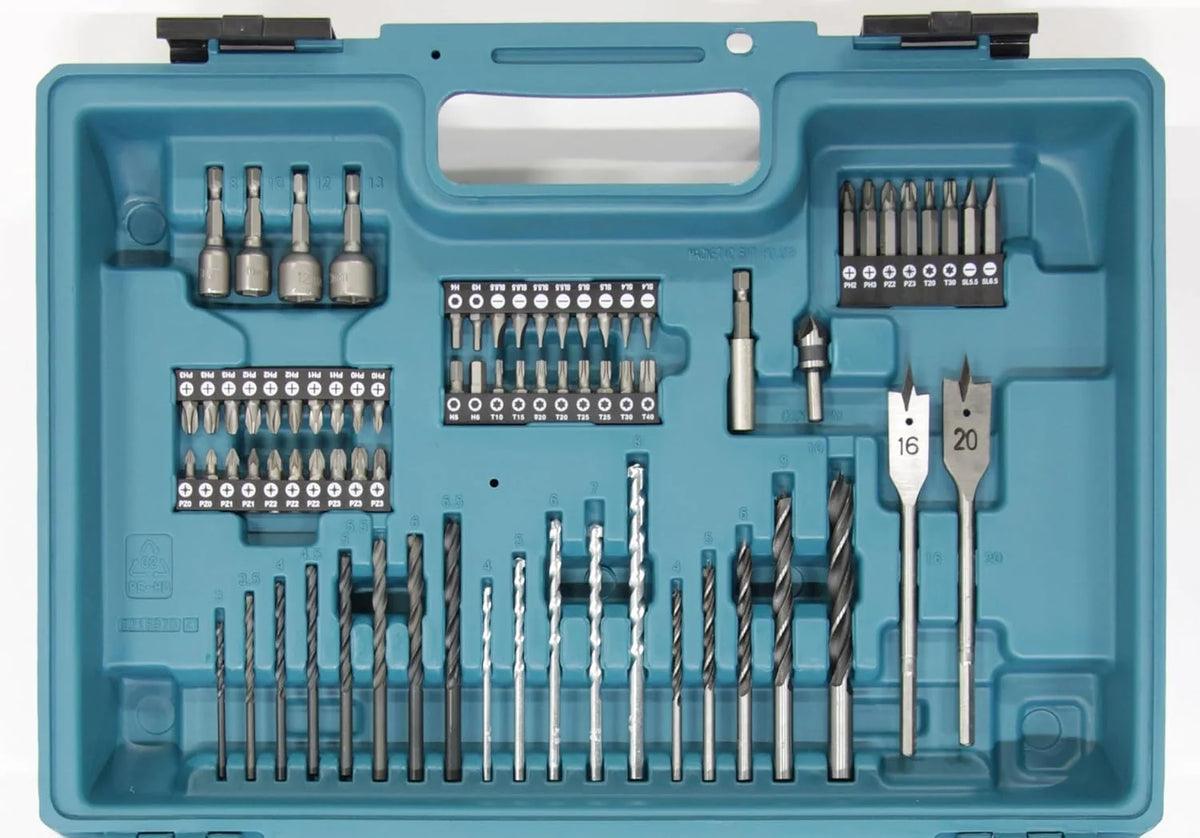 Makita HP333DSAX1 Taladro atornillador inalámbrico 12 V máx. / 2,0 Ah, 2 baterías y cargador en maletín de transporte