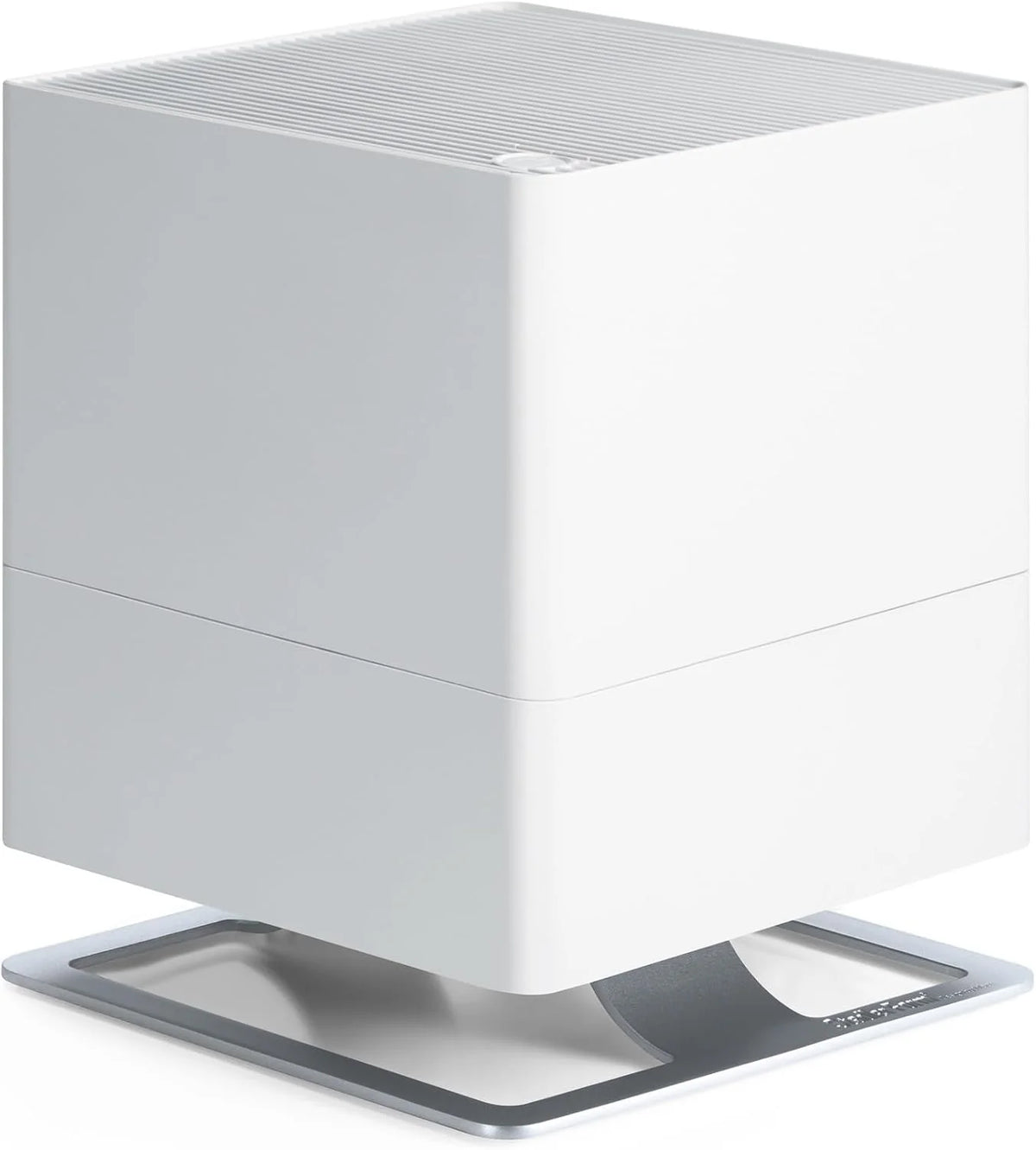 Stadler Form Humidificador Oskar, humidificador de ambiente de bajo consumo para habitaciones de hasta 50 m²/125 m³, evaporador con apagado automático, LED regulables, muy silencioso, blanco