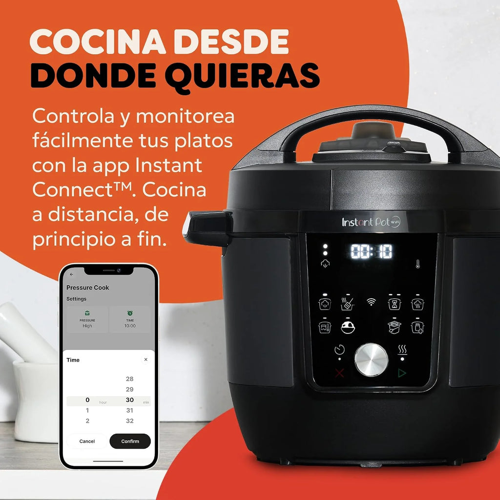 Instant Pot Plus: Olla Multicocción 9 en 1 de 5,7 L: Acero inoxidable, Olla a presión, Olla de cocción Lenta, Arrocera, Sartén para saltear, Yogurtera, Calientacomidas, Vaporera, Máquina de vacío