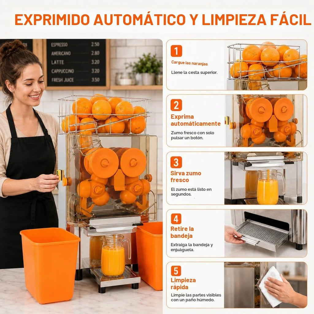 MAGIC SELECT Exprimidor de Naranjas Automático Profesional Hostelería