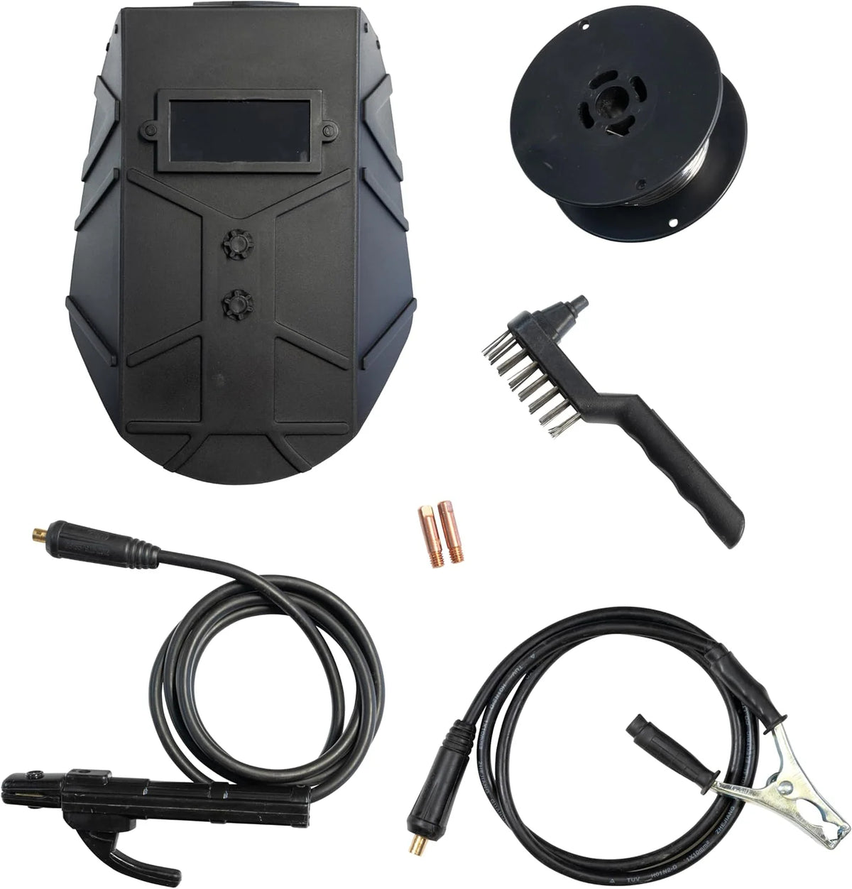 Güde Uni-Mig 125 SYN - Soldadora universal (230 V, 4 en 1, 120 A máx. corriente de soldadura, regulador de 20-120 A, incluye soporte para electrodos, paquete de manguera, abrazadera de tierra