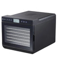 HENDI Deshidratador de alimentos, con 7 bandejas, secador eléctrico de frutas y verduras, temporizador de 24 hrs, temperatura regulable 35°-70°C, 230V, 500W, 345x450x(H)315mm, acero inoxidable, PP