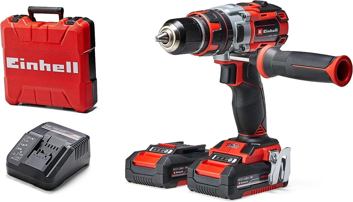 Einhell Professional Taladro percutor con batería TP-CD 18 Li-i BL Kit