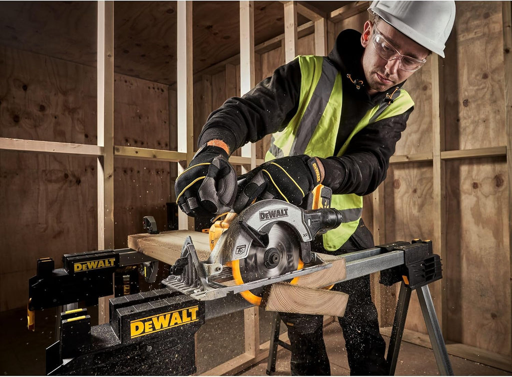 DeWalt DCS565NT-XJ Sierra Circular 18V XR, Motor sin Escobillas, LED Integrado, Hoja Metal Duro, Guía Paralela