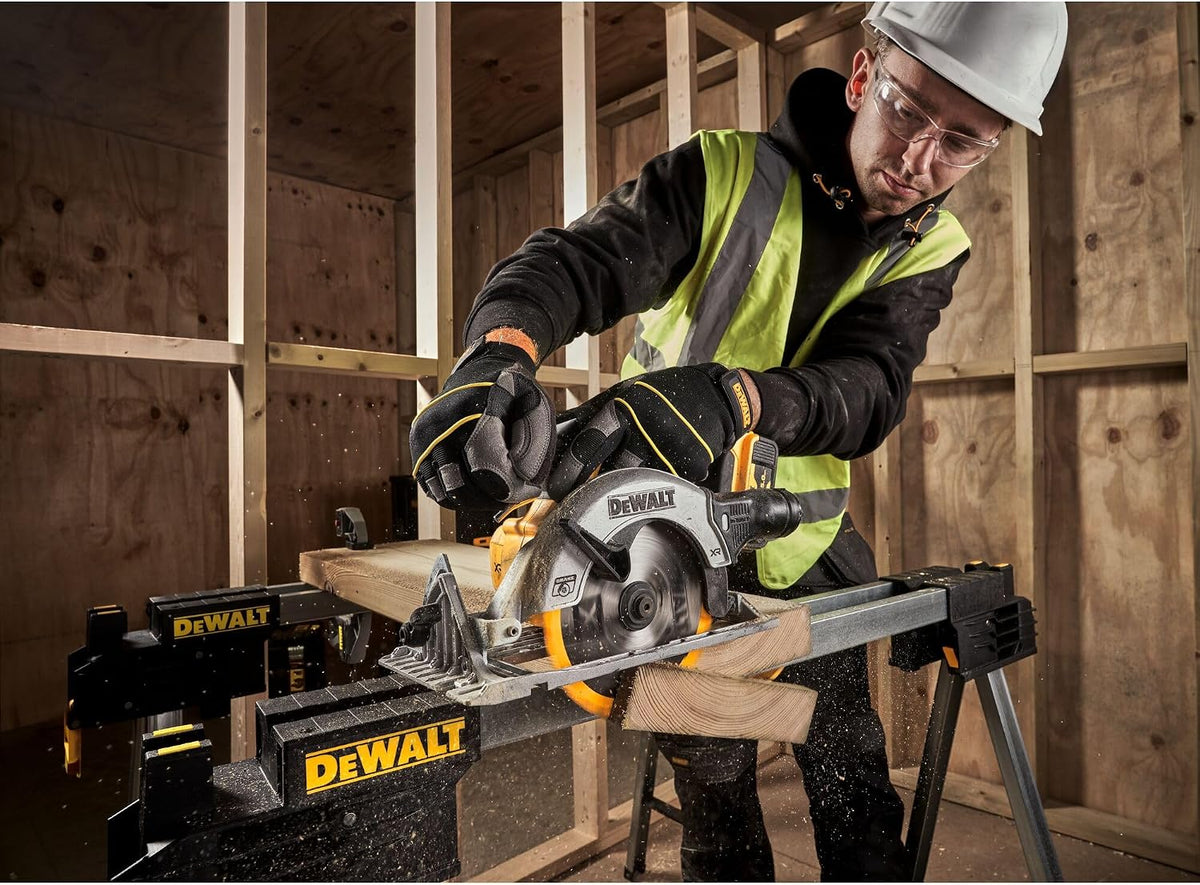 DeWalt DCS565NT-XJ Sierra Circular 18V XR, Motor sin Escobillas, LED Integrado, Hoja Metal Duro, Guía Paralela