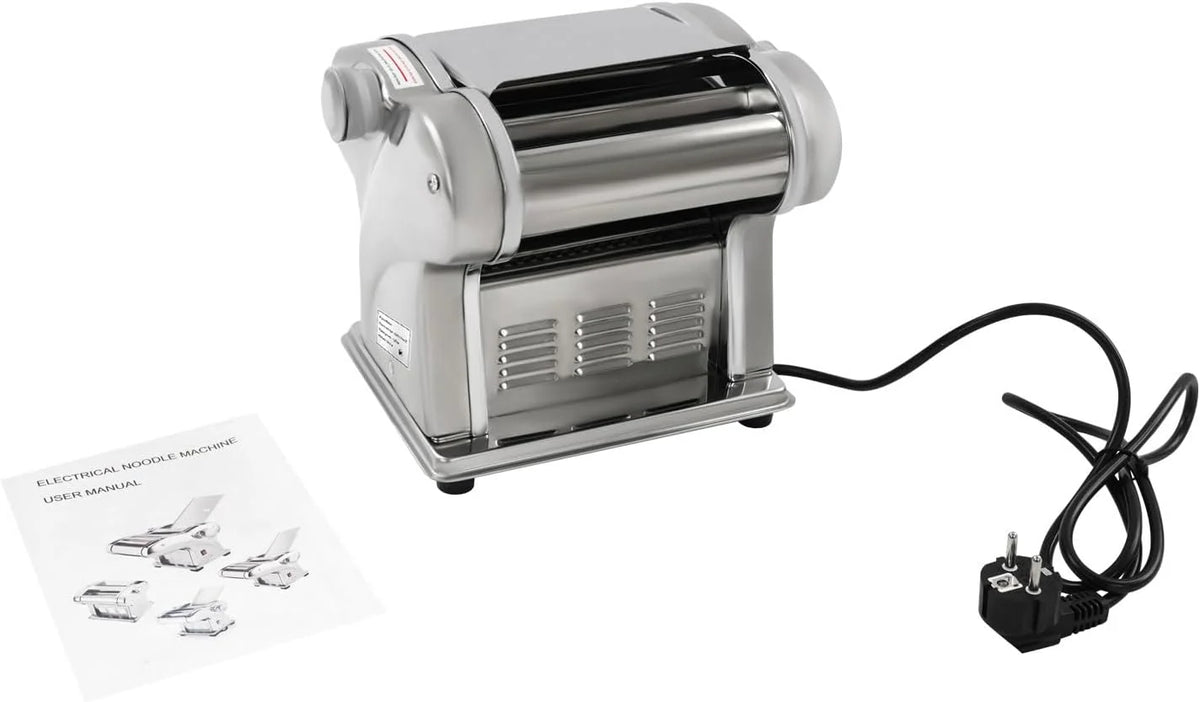Máquina de pasta eléctrica, 135 W, acero inoxidable 410, 2 cuchillas, 8