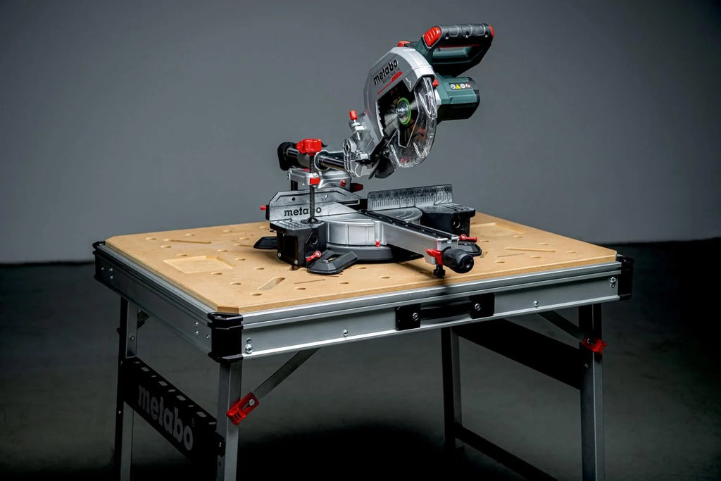 metabo Mesa Multifuncional MWB 100, Banco de Trabajo de Aluminio y MDF