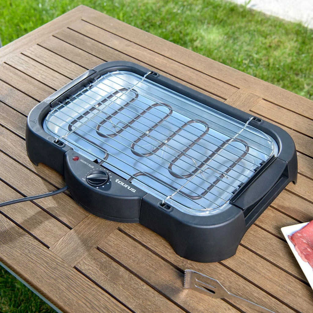 Taurus Maxim's Plus 2000 W Barbacoa Eléctrico Mesa Negro
