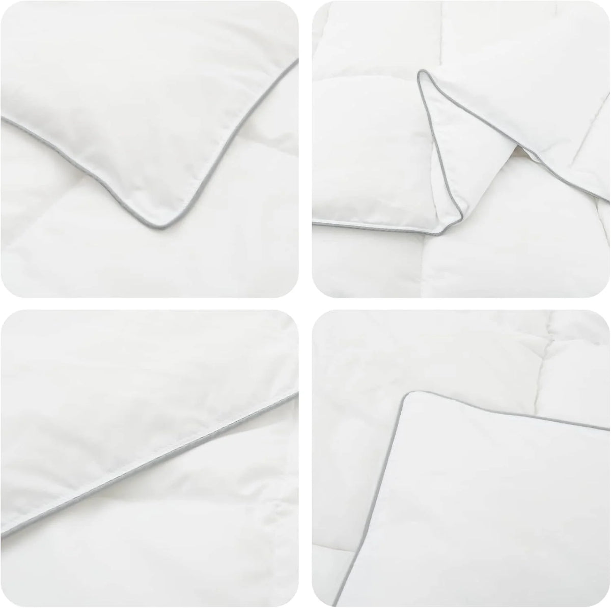 Edredón para todo el año, color blanco, 200 x 220 cm, mezcla de fibra de bambú, edredón con relleno de 250 g/m², transpirable y suave, certificado Öko-Tex, para verano e invierno