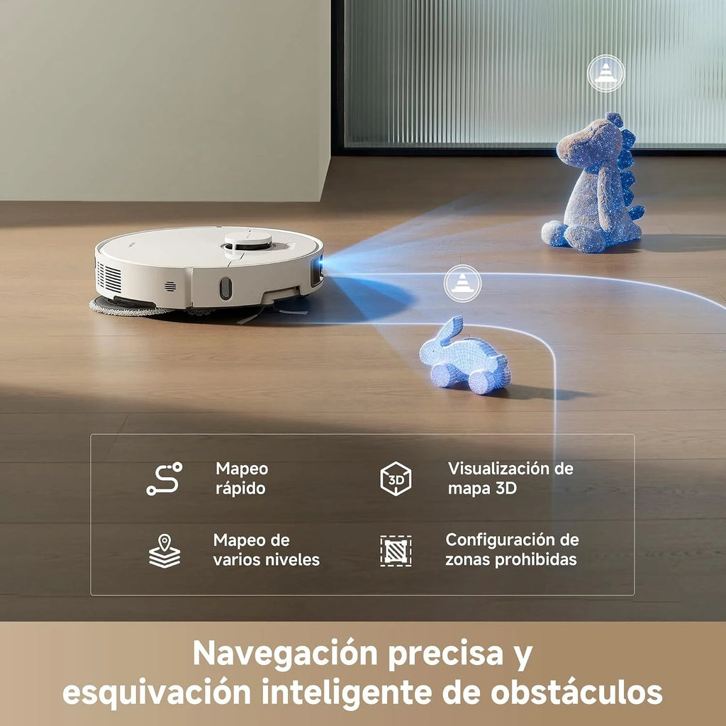 dreame L10s Ultra Gen 3 Kit Robot Aspirador y Fregasuelos, Succión 25.000Pa