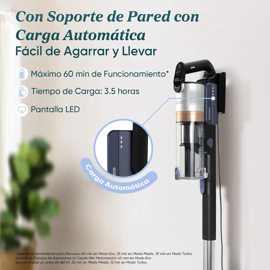 Levoit LVAC300 Aspiradora sin Cable para Mascota, Mini Cepillo Turbo, HEPA
